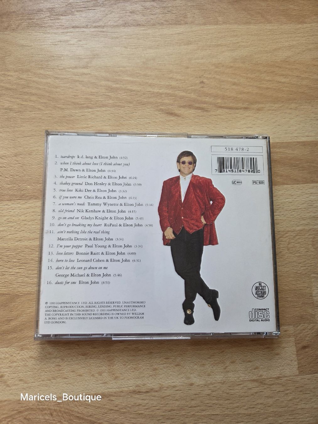 CD: Elton John Duets CD Album Good Condition – Usato da Winterthur venduto da Maricels_Boutique 1