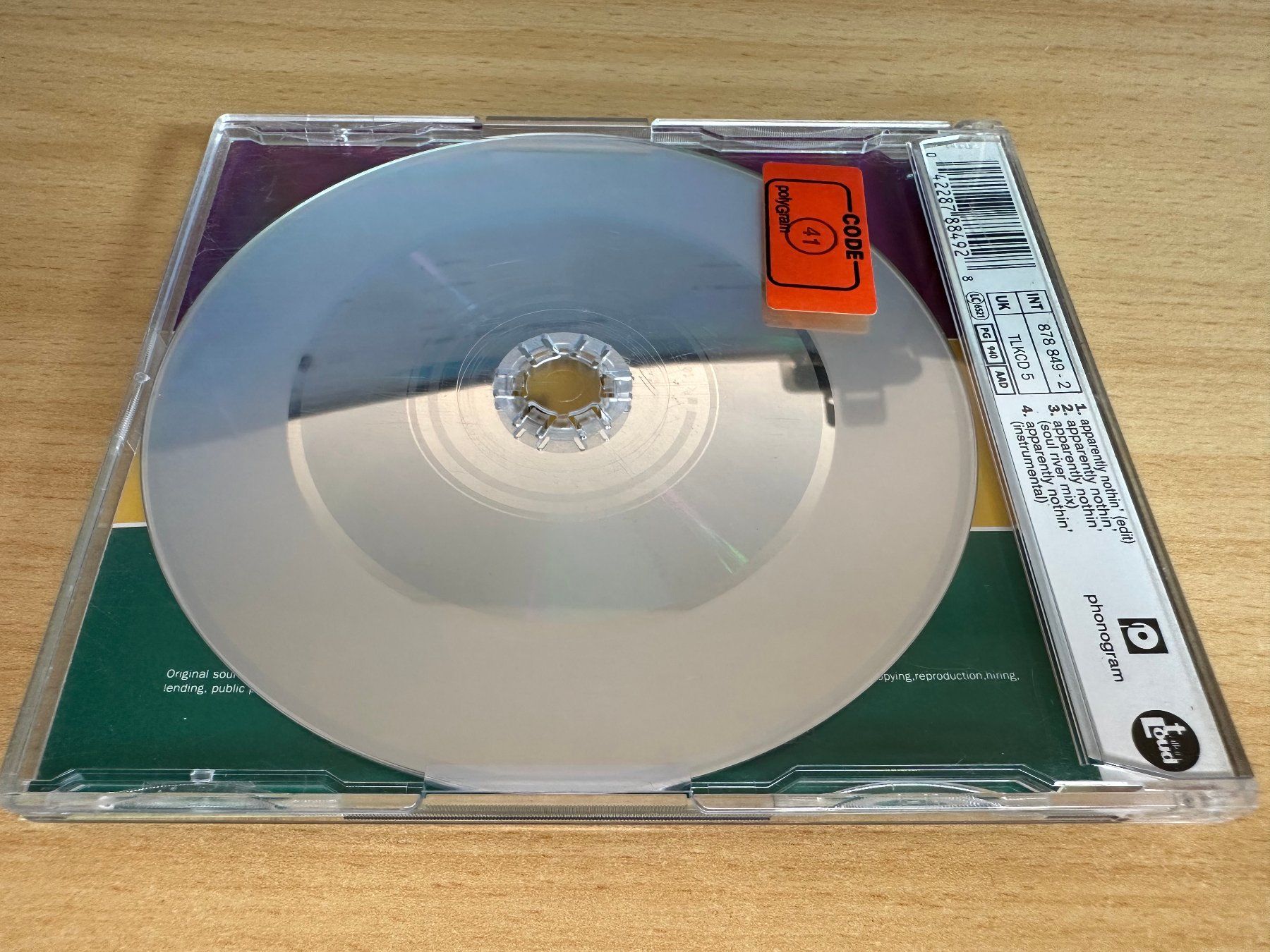 CDs: Young Disciples – Apparently Nothin' - Single CD – Gebraucht aus Rikon im Tösstal von Alpenmutz 1