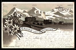 Litho Wengernalp, Kl. Scheidegg, Hotel u