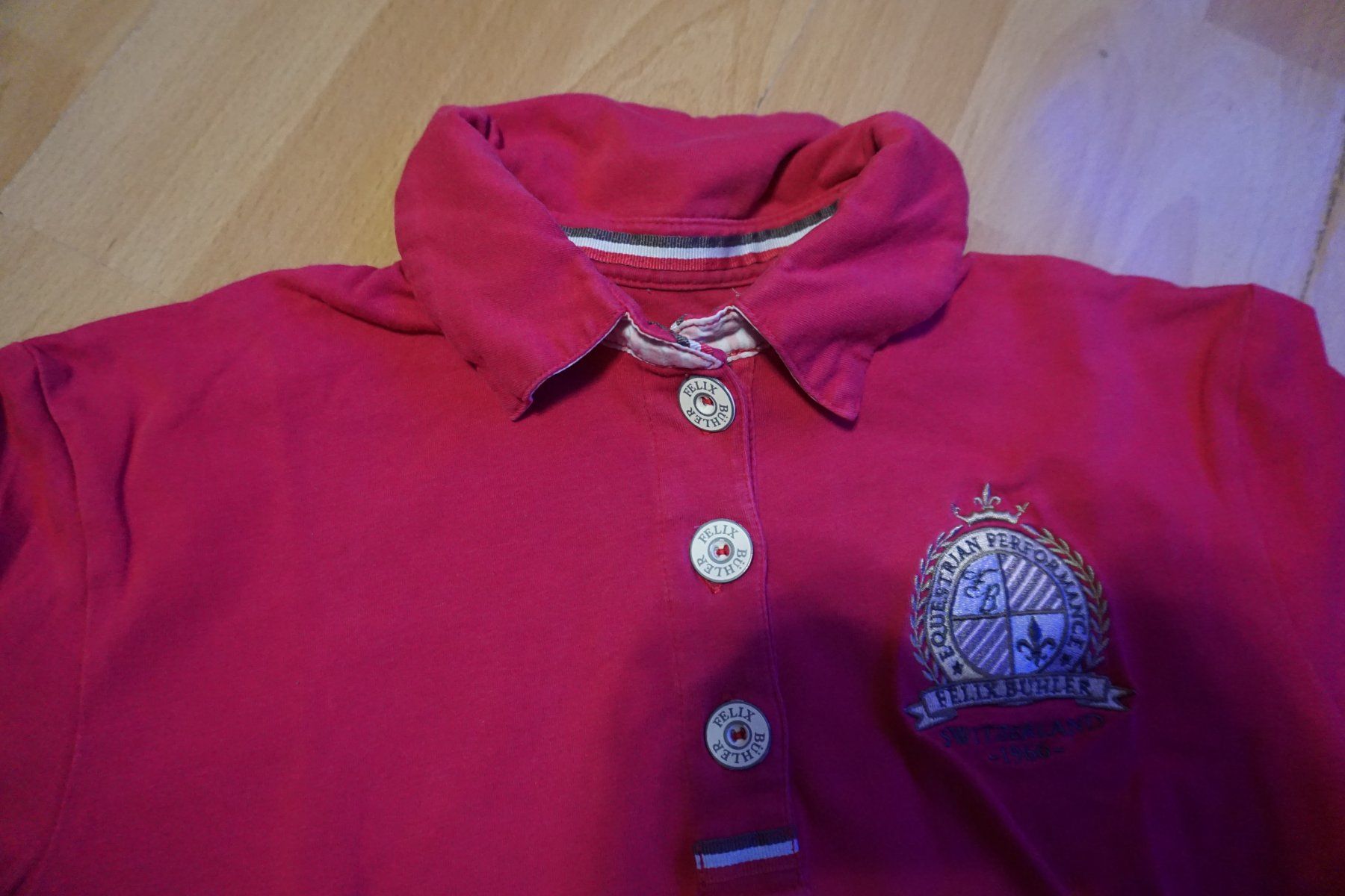 Felix Bühler T-Shirts: Equestrian Performance Polo Shirt, pink, Grösse M – Gebraucht aus Zürich von einalemjena 3