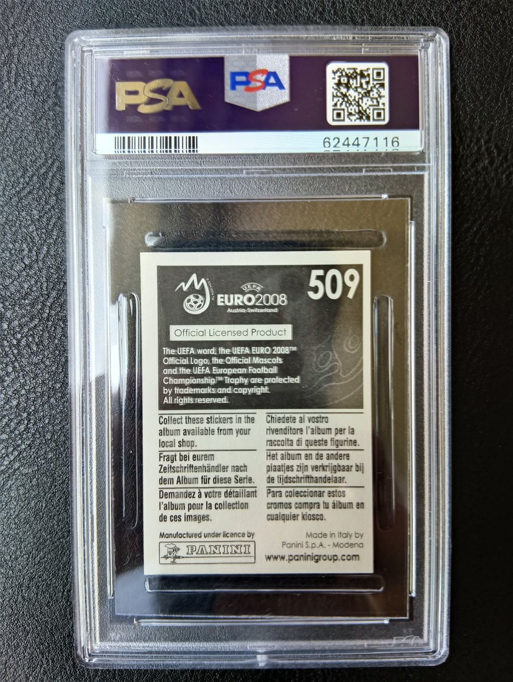 Panini Carte collezionabili: 2008 Panini Christiano Ronaldo PSA 7 #509 – Usato da Steinen venduto da antikesundseltenes 1