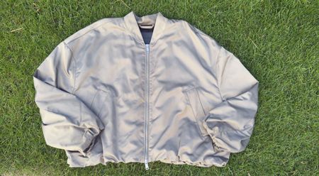 Massimo Dutti Bomberjacke beige Grösse S