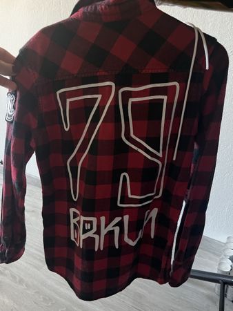 Coolcat Flanellhemd rot schwarz kariert Grösse 134/140