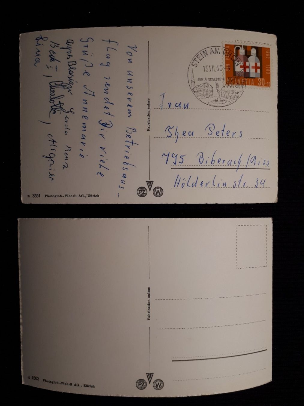 Cartes postales: 2 AK STEIN AM RHEIN – D'occasion à Ponto Valentino par giorgia06 1