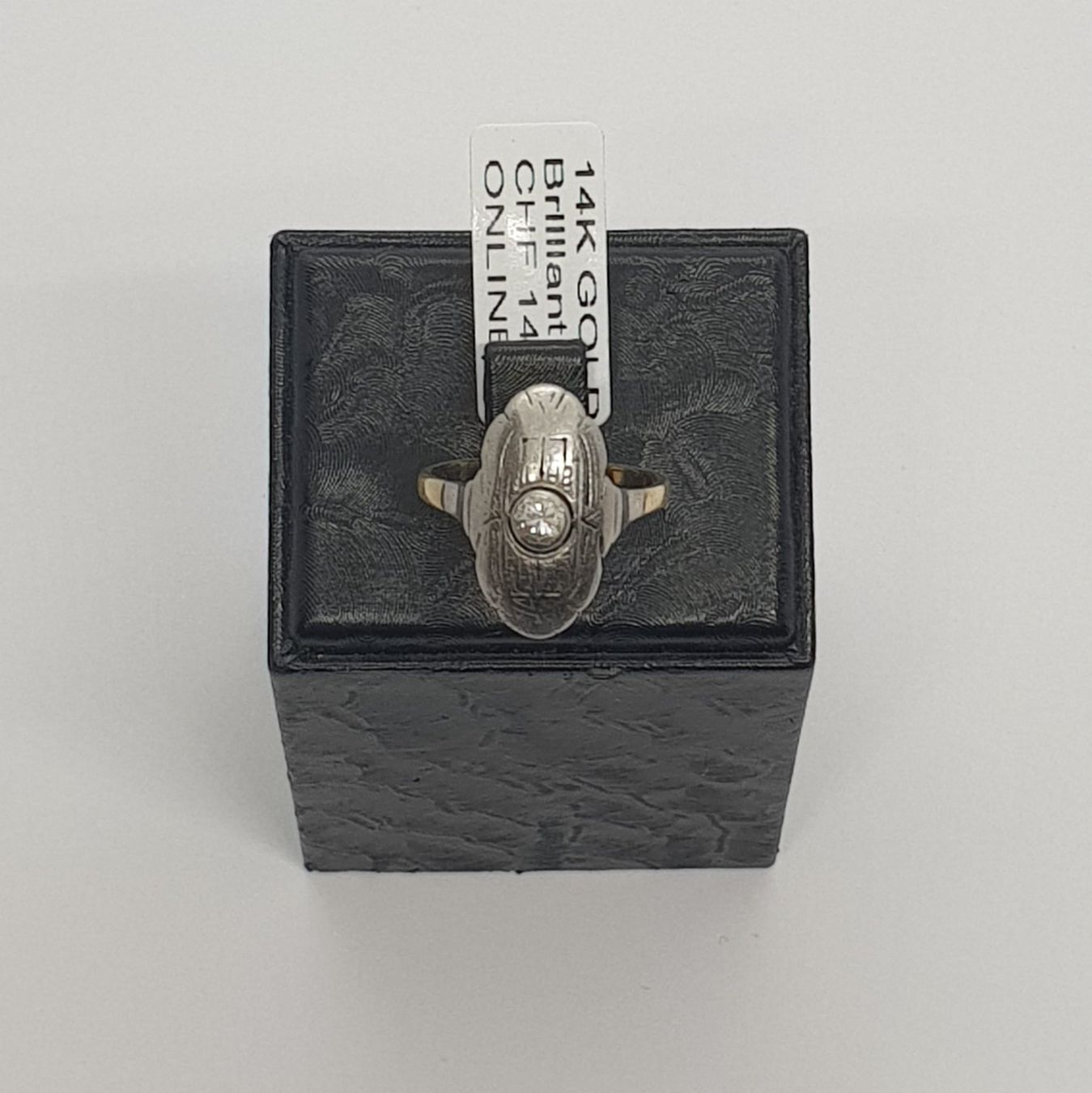 Anelli: Echt 14K Gold - Diamant Ring – Usato da Luzern venduto da Luzern-Goldhaus