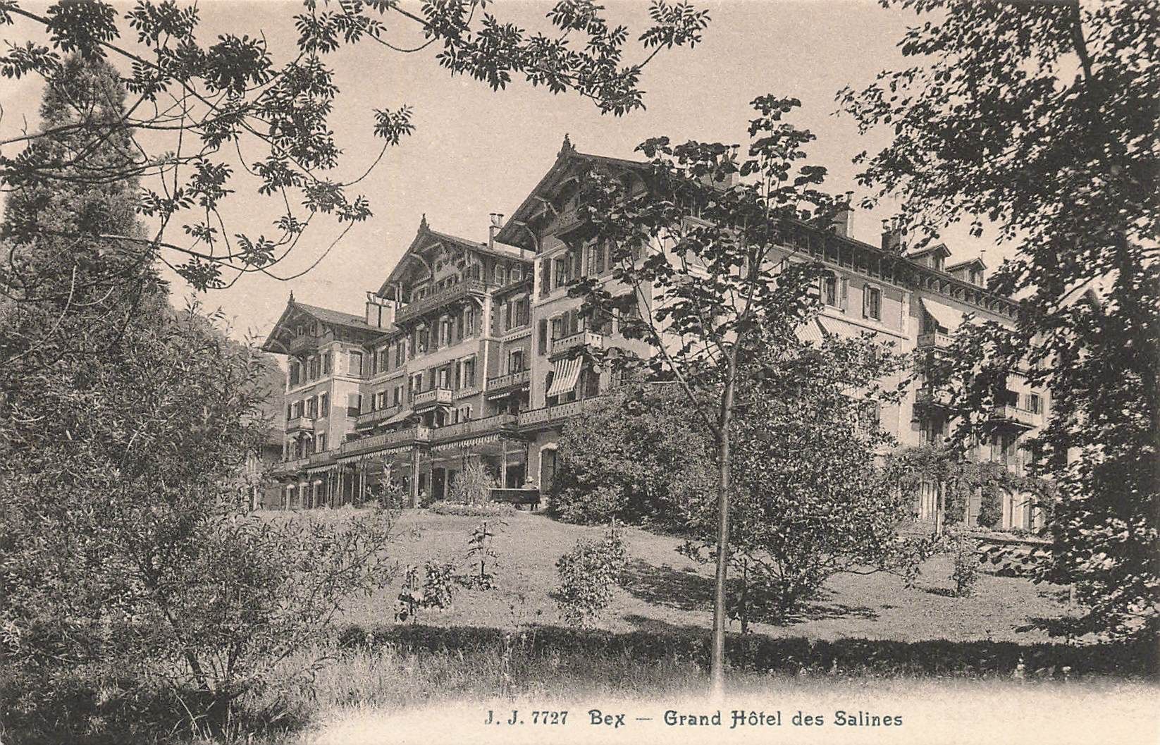 Ansichtskarten: Bex grand hotel des salines – Gebraucht aus Biasca von Blenio71