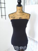 Only Top, Schwarz, Grösse M, mit Spitze am Saum!