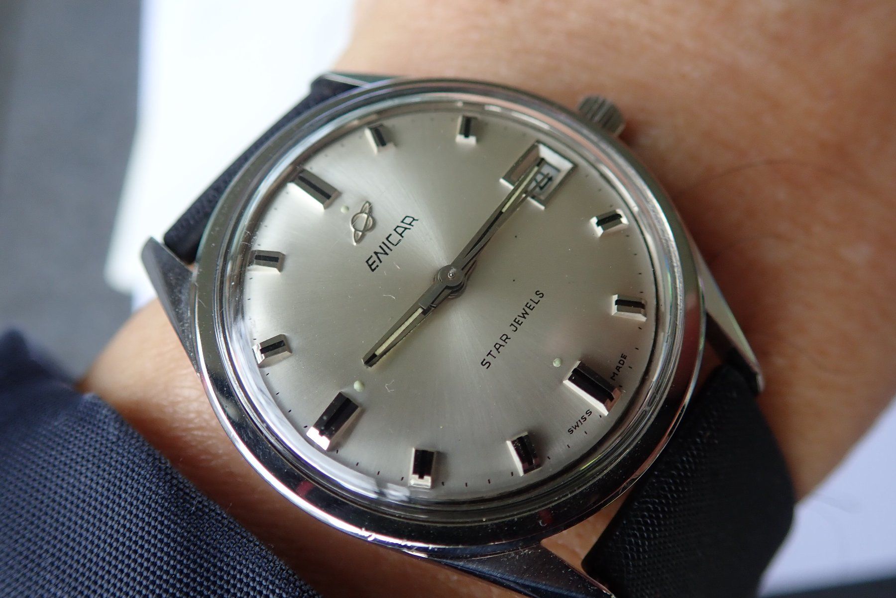 Enicar Orologi: VINTAGE!! ENICAR AUTOMATIC MIT DATTUM – Usato da Wohlen AG venduto da kingwatcheshere 3