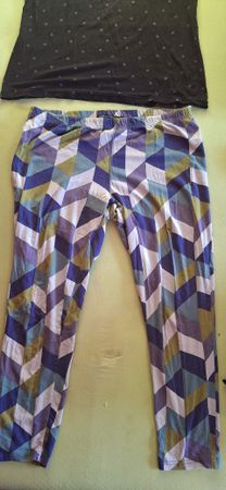 Gudrun Sjödén Set Shirt gepunktet Gr. L und Leggings Gr. XL 