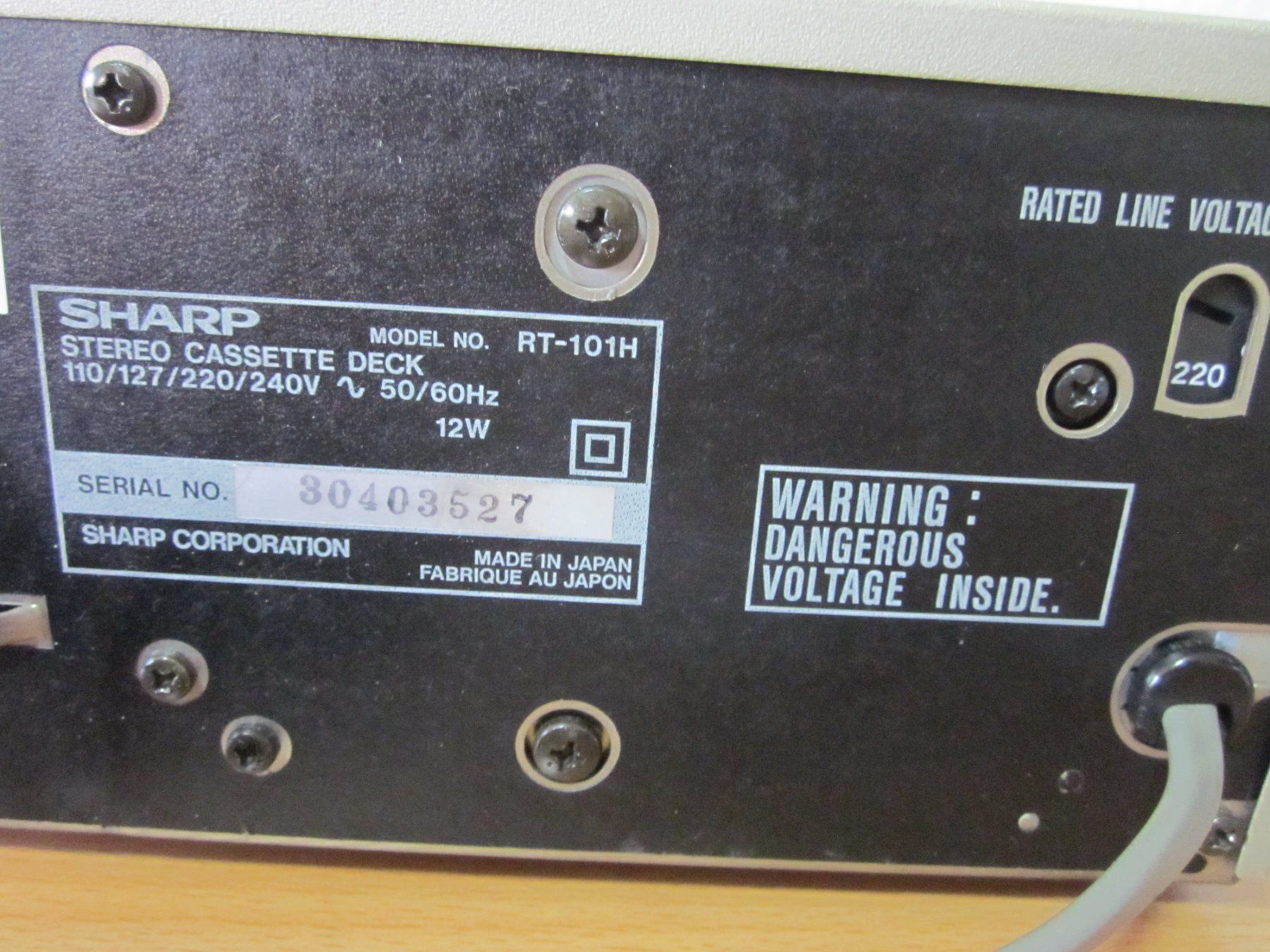Sharp Lettore multimediale & Streamer: Sharp - RT-101H (classic 1983) Lecteur K7 – Usato da Epalinges venduto da Batis82 6