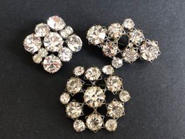 3 Vintage Broschen Lot
