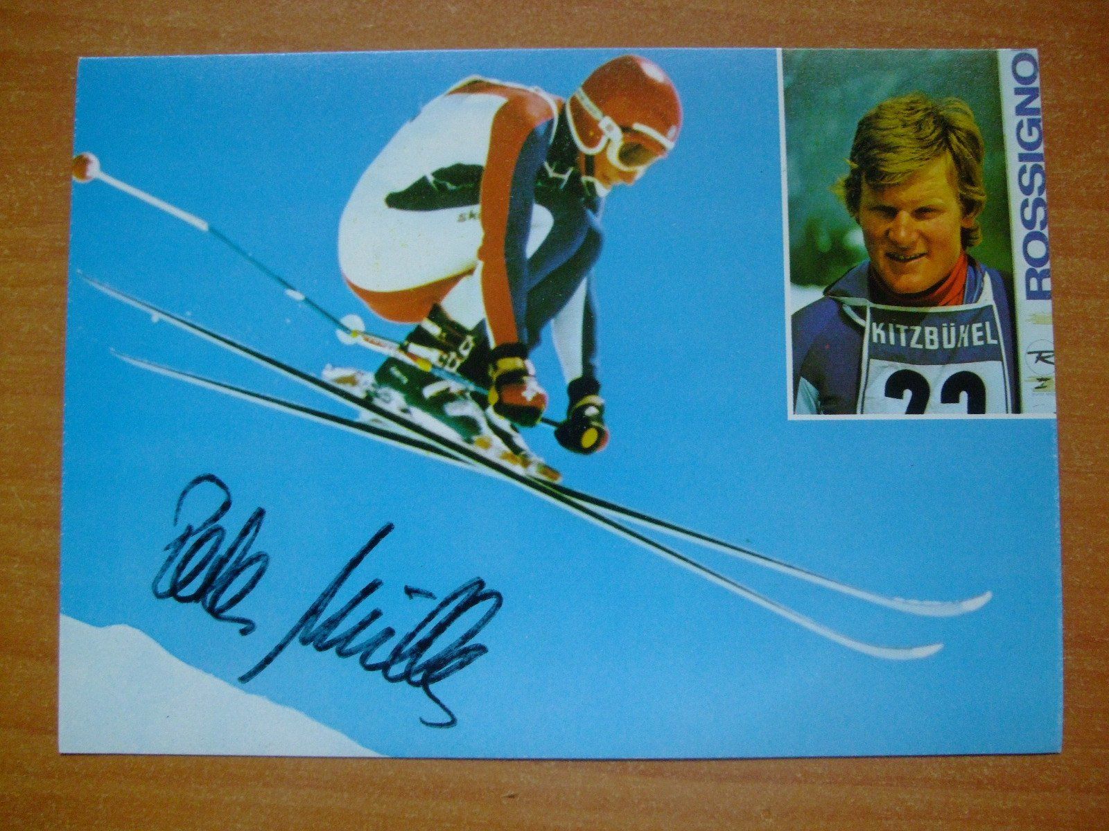 Autografi: PETER MÜLLER (CH) SKISTAR AUTOGRAMMKARTE – Usato da Schachen b. Reute venduto da Dzestar