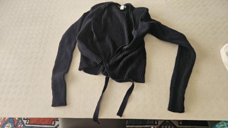 Giacchetto da allacciare in cotone nero Unifit tg.36