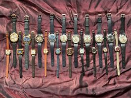 20 mechan. Swiss Vintage Uhren 10 Herren/10 Damen, Orano