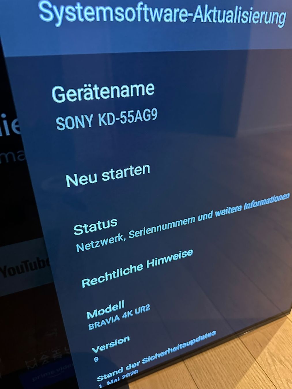 Fernseher: 55" Sony OLED Smart Tv – Neu (gemäss Beschreibung) aus Luzern von goz_m72b 4