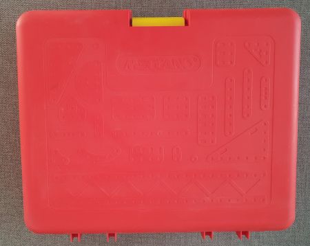 Valise, coffret Meccano, 35 x 41 x 10 cm, modèle 1994, vide