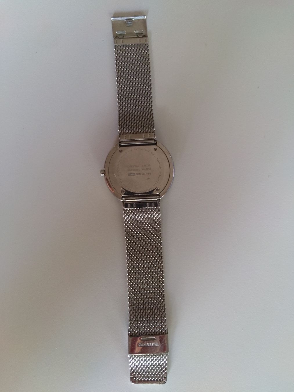 Mondaine Uhren: SBB Uhr Milanese Band weiss – Gebraucht aus Basel von Basler_bieter 2