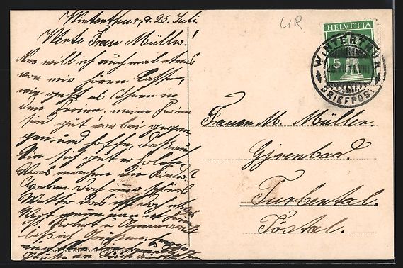 Cartoline postali: Göschenen /Gotthardbahn, Teilansicht mi – Usato da Berlin venduto da bartko-reher 1