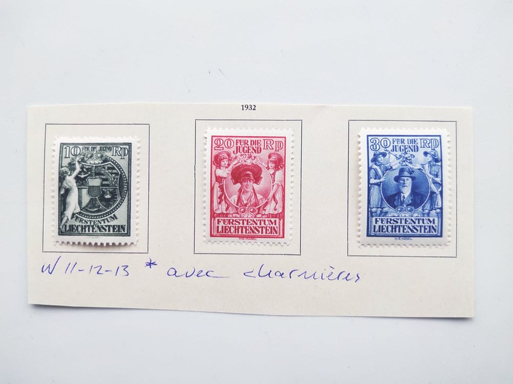 Timbres Liechtenstein 1932 Kaufen auf Ricardo