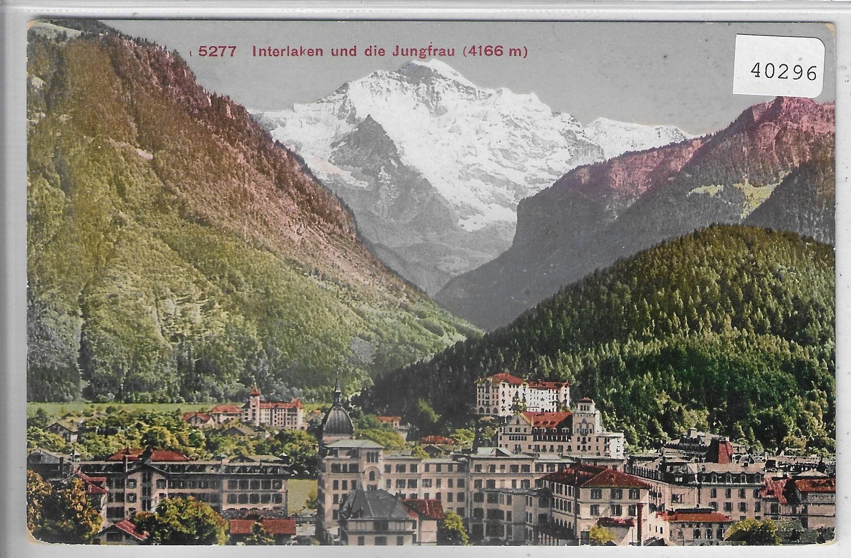 Cartoline postali: Interlaken und die Jungfrau - Litho – Usato da Ettingen venduto da Kartenplanet
