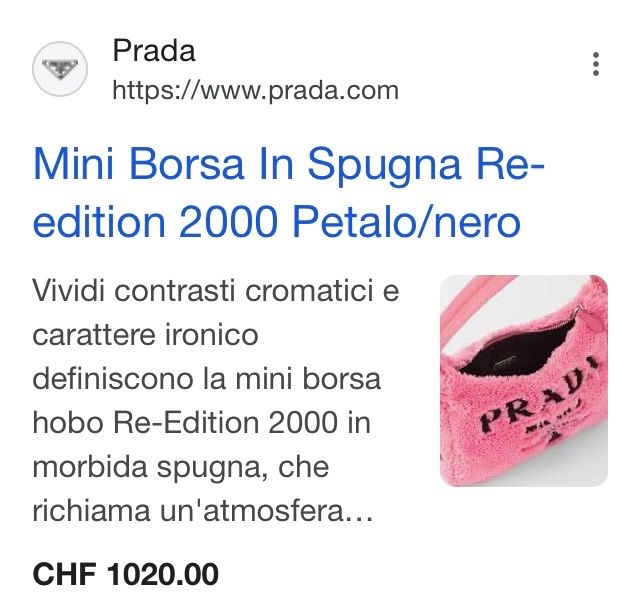 Prada Borse da donna: Prada mini bag – Usato da Paradiso venduto da Kayakara 9