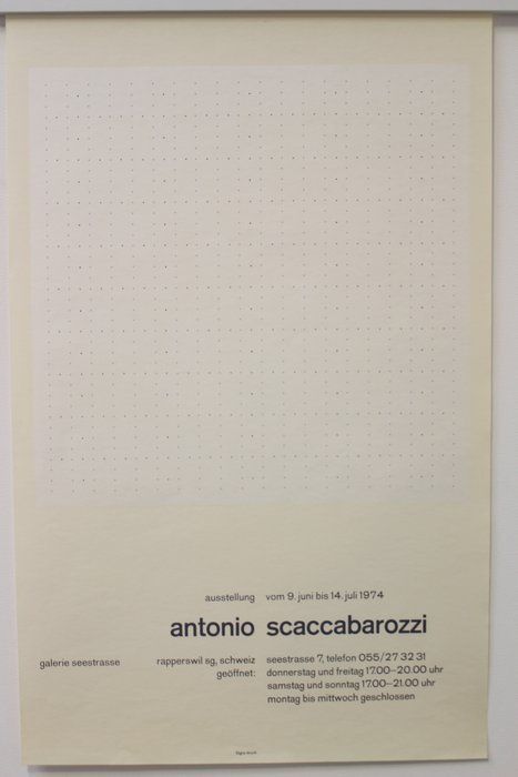 Foto & Immagini: Antonio Scaccabarozzi 1974 -Plakat – Usato da Bruettisellen venduto da Collector_Store