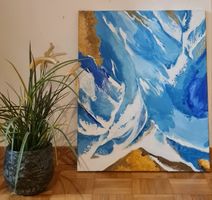 Original Acrylbild Meer "Marejada" Unikat 30x40 cm
