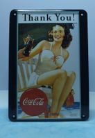 Coca Cola Blechschild  Postkarte 10x15cm