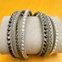 Original Swarovski Slake Armband – Grau /Armreif mit Kristal