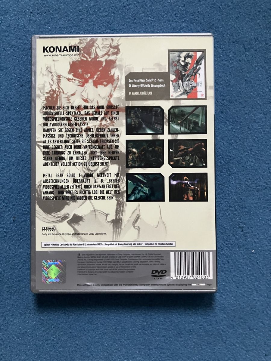 Sony Jeux: Metal Gear Solid 2 PS2 – D'occasion à Chur par GC190 1