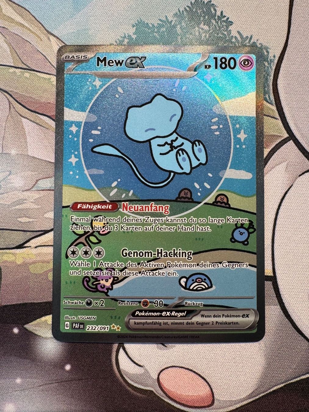 Mew Ex PAF DE 232/091 Paldeas Schicksale (Bubble Mew) *DE* (Neu