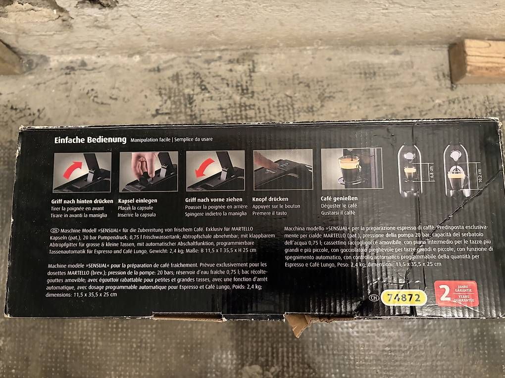Kaffeemaschinen & Espressomaschinen: Machine à café – Neu und originalverpackt aus Lausanne von mat_7q7g 1