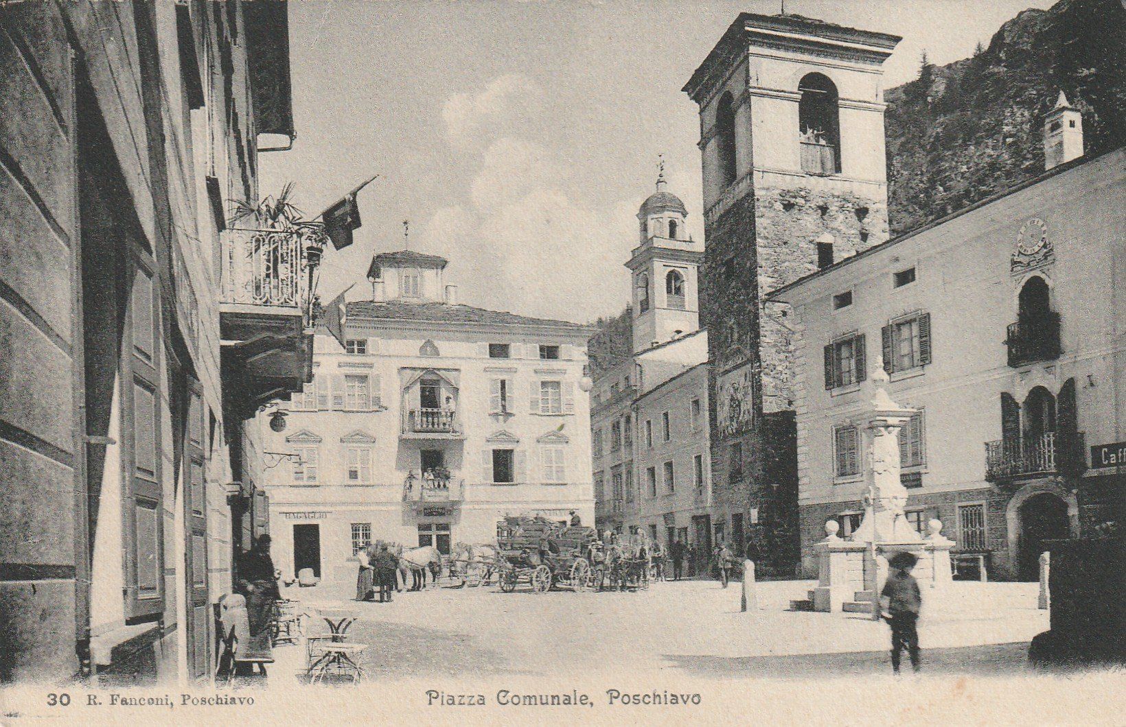 Cartoline postali: Poschiavo Piazza belebt – Usato da Rorschacherberg venduto da fratovi2