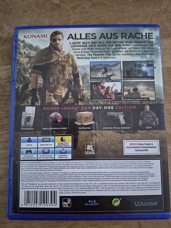 Giochi: Metal Gear Solid The Phantom Pain PS4  – Usato da Horw venduto da Mschaefer 2