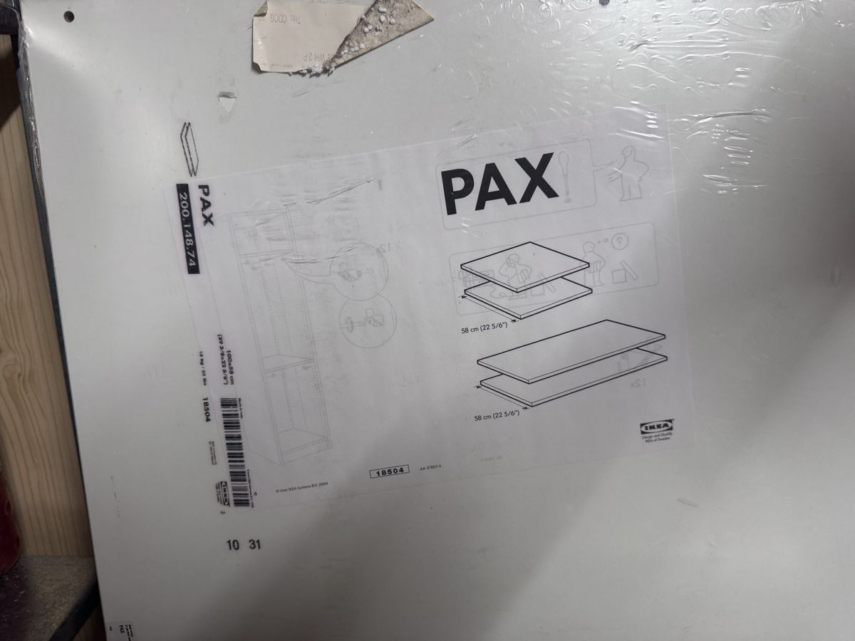 Armadi: IKEA PAX Einlegeboden weiss  – Nuovo e nell'imballaggio originale da Hausen AG venduto da bes_g779