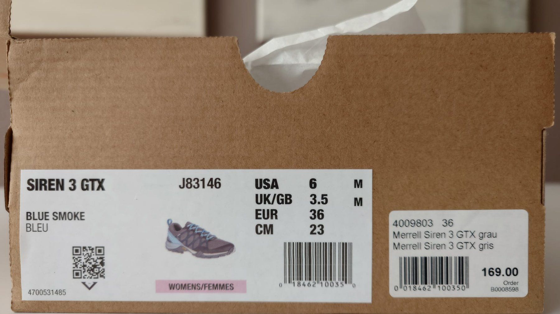 Merrell Scarpe da donna: Merrell Siren 3 GTX Grösse 36 – Nuovo e nell'imballaggio originale da Riehen venduto da katep75 2