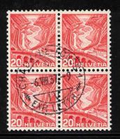 1936 Landschaften Nr.205Az im 4er-Block ʘ