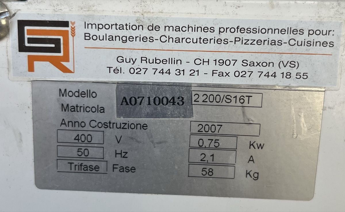 Küchengeräte: Pétrin à spirale professionnel 20 Litres – Gebraucht aus Gland von Mocre 2