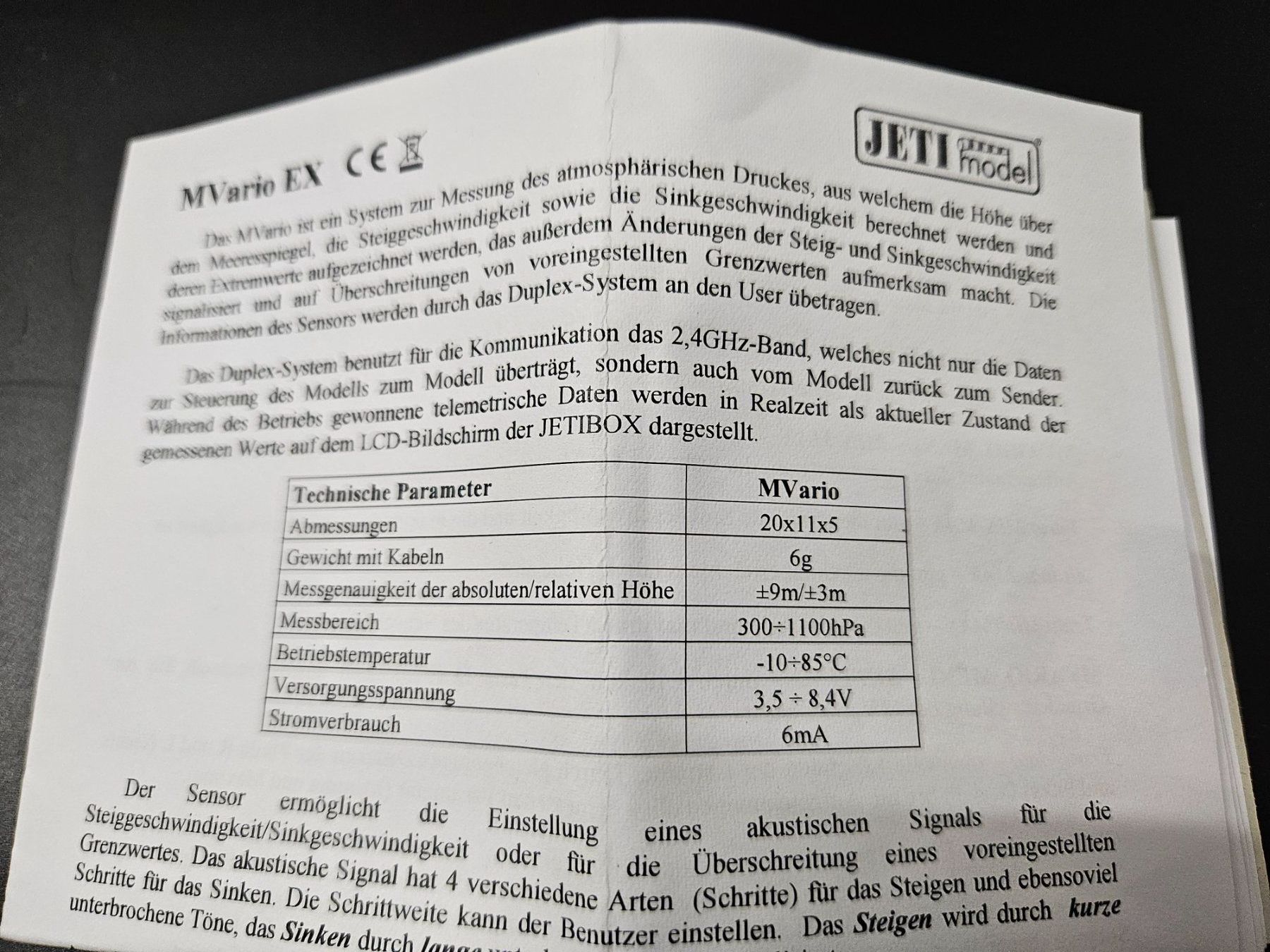 Jeti Telecomando: MVario EX von Jeti – Usato da Seon venduto da Mangofruit 3