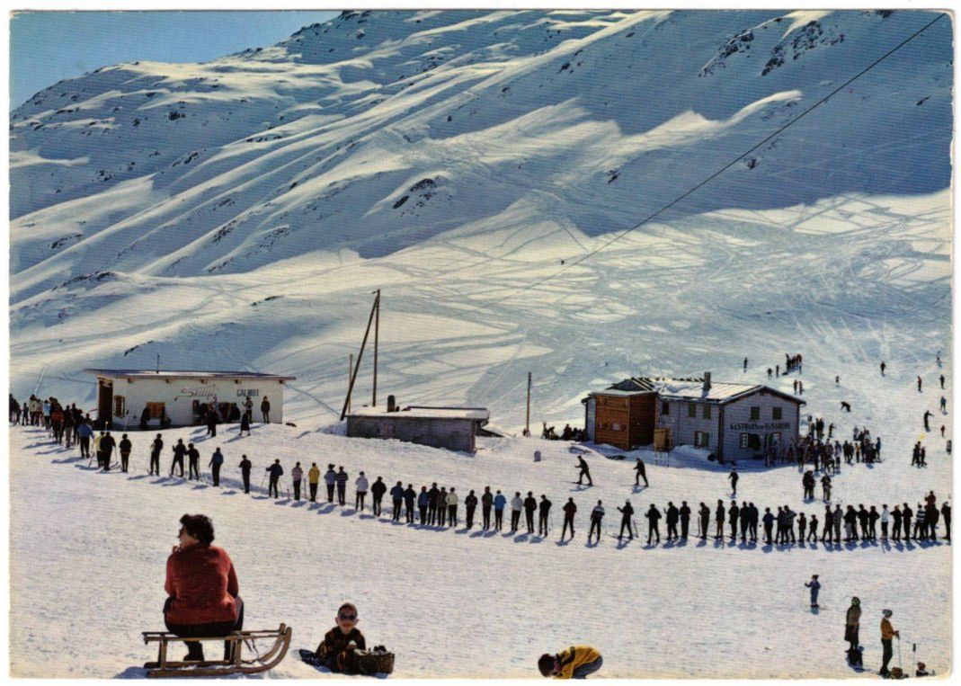 Cartoline postali: Oberalp - Skilift Calmut – Usato da Binningen venduto da Mountainrider