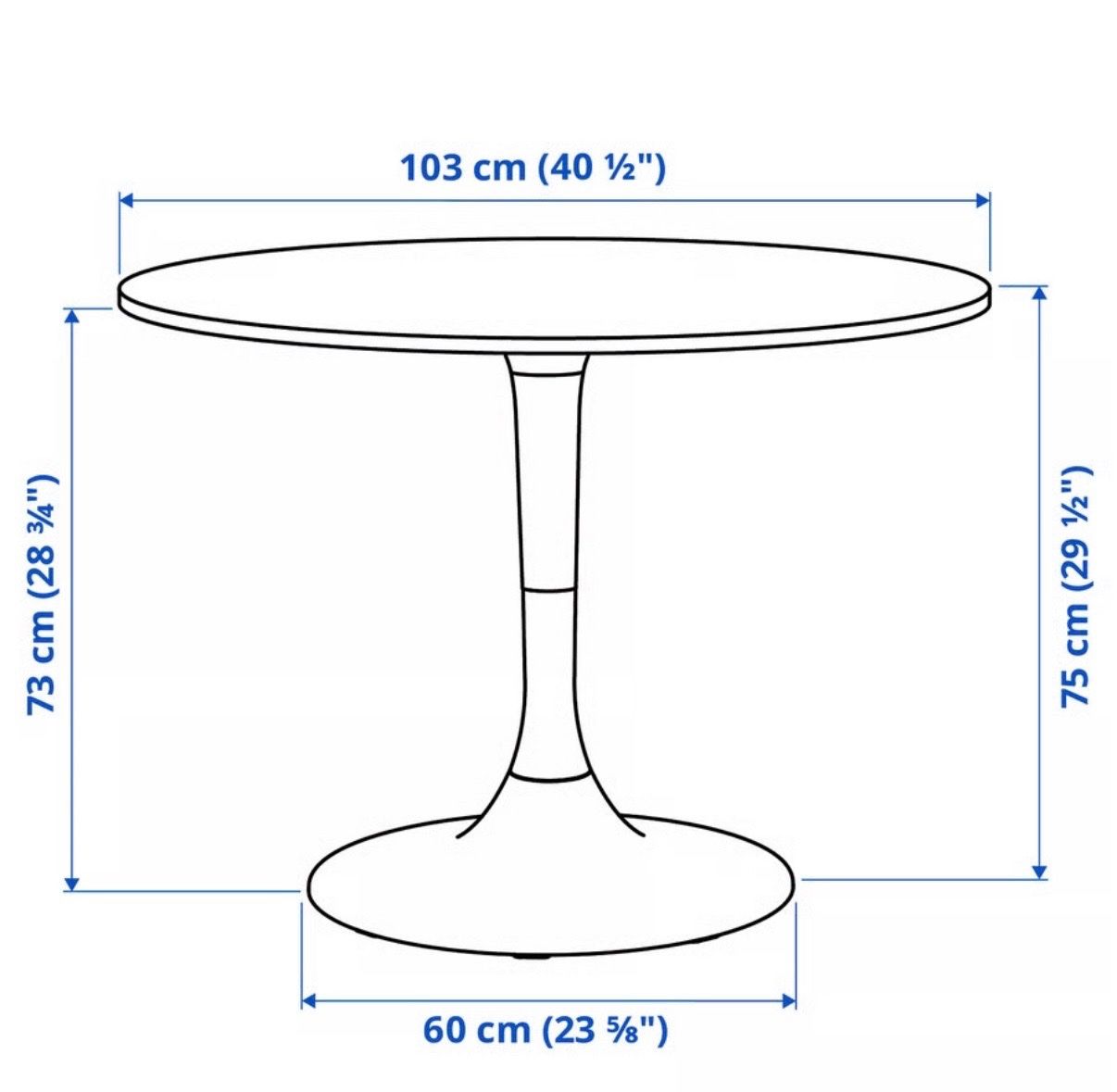 Ikea Tavoli: Table ronde IKEA en bon état. – Usato da Genève venduto da yul_jpr7 2