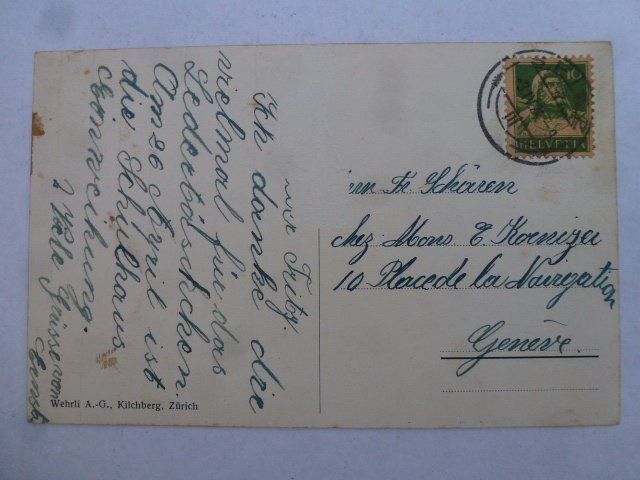 Cartoline postali: Ansichtskarte Spiez um 1924 – Usato da Walkringen venduto da Casablanca777 1