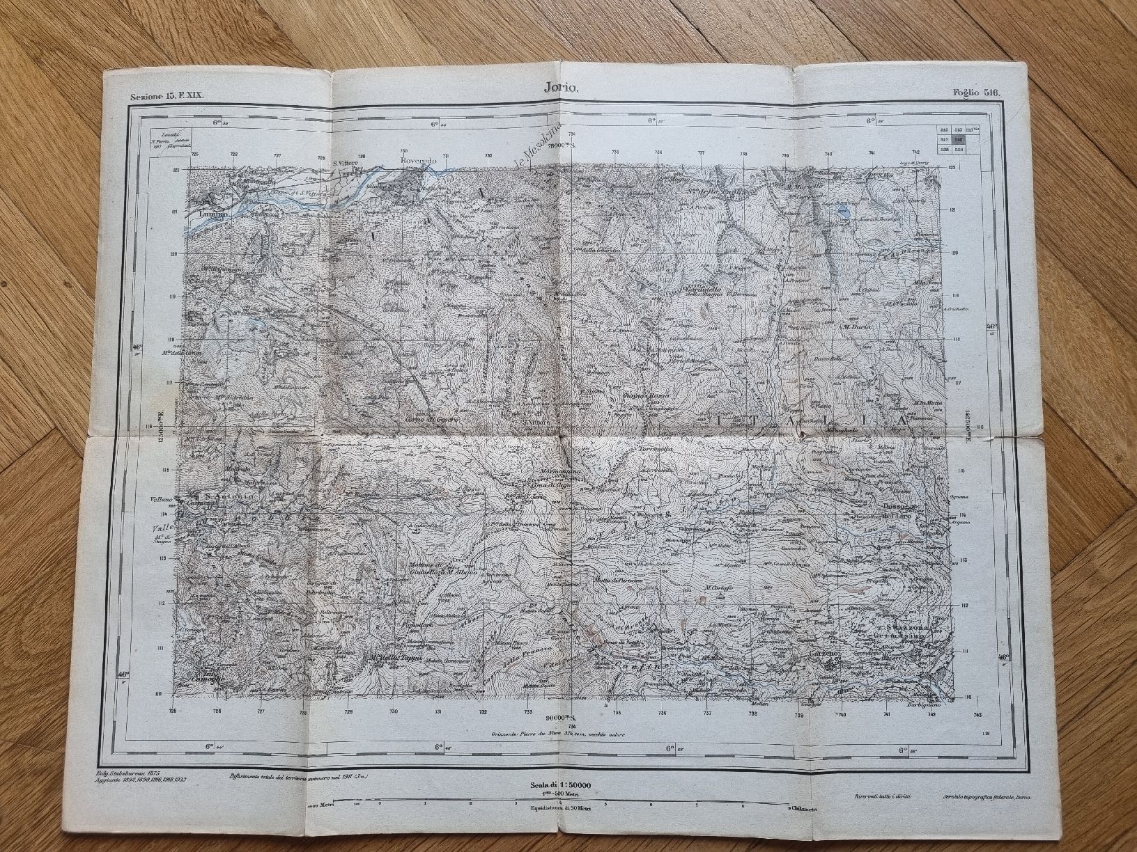 Cartine & Atlanti: Mappa Antica Passo Jorio – Usato da Minusio venduto da Samuel__b 2