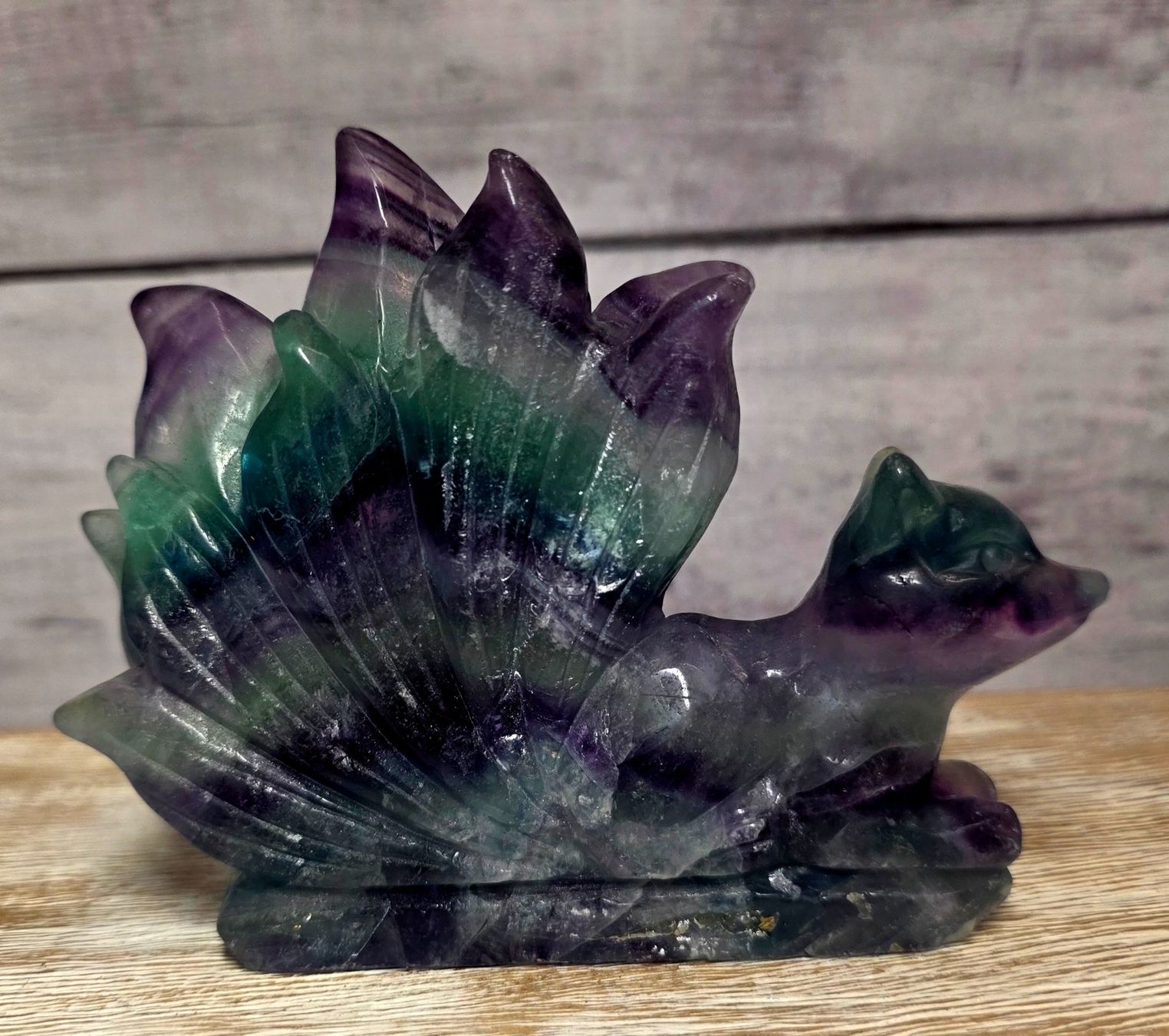 Minerali & Pietre curative: Regenbogen Fluorit Fuchs 633g – Nuovo e nell'imballaggio originale da Matzingen venduto da Shay_Crystalz 1