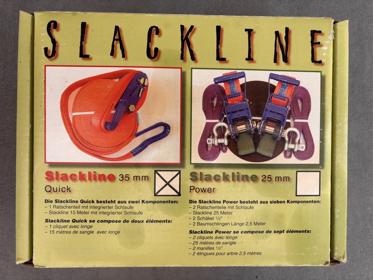 Slackline: Slackline Set Quik 15 Meter Länge – Gebraucht aus Engelburg von Sschwitter
