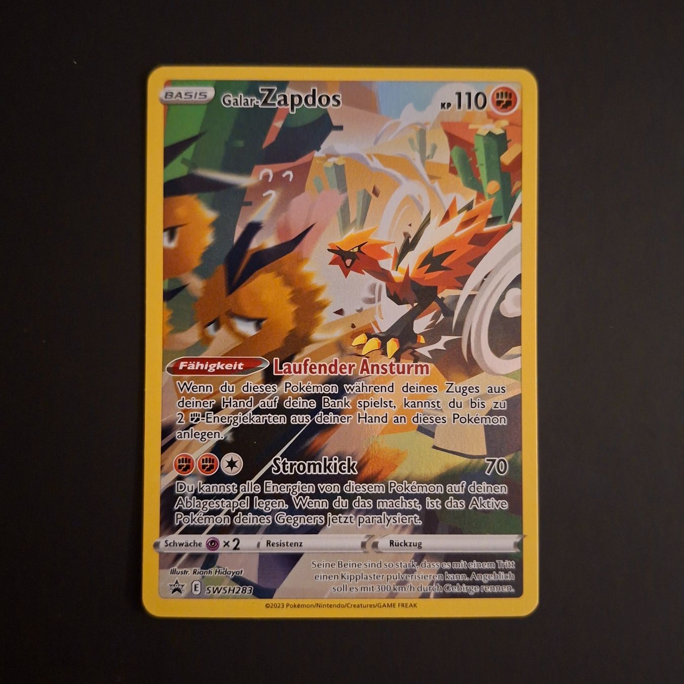 Pokémon Carte collezionabili: Galar-Zapdos SWSH283 DE – Usato da Biasca venduto da Sara_Poke123