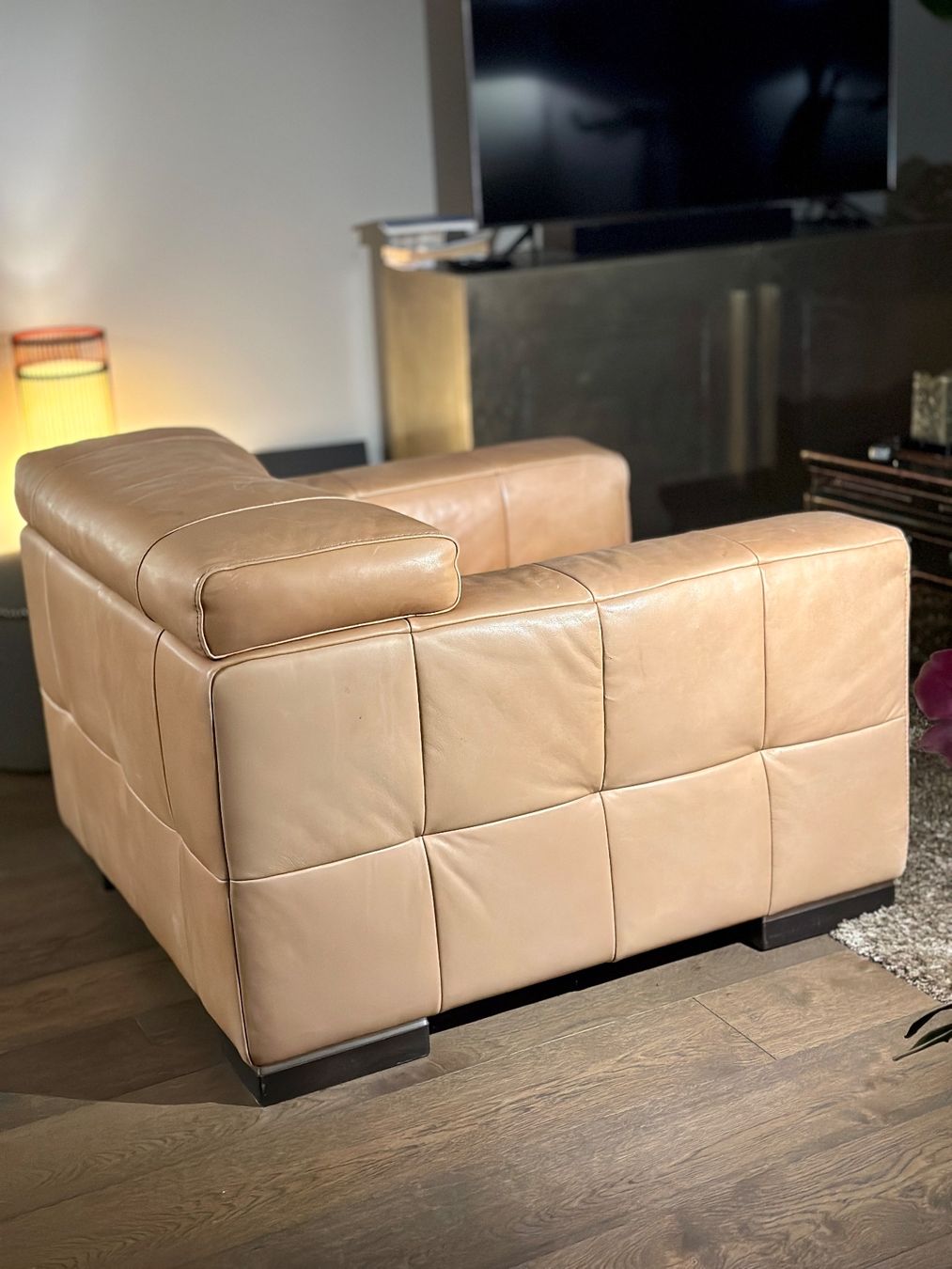 Divani: Natuzzi 2er Sofa plus Sessel - Rindsleder – Usato da Küsnacht ZH venduto da Icon21 2