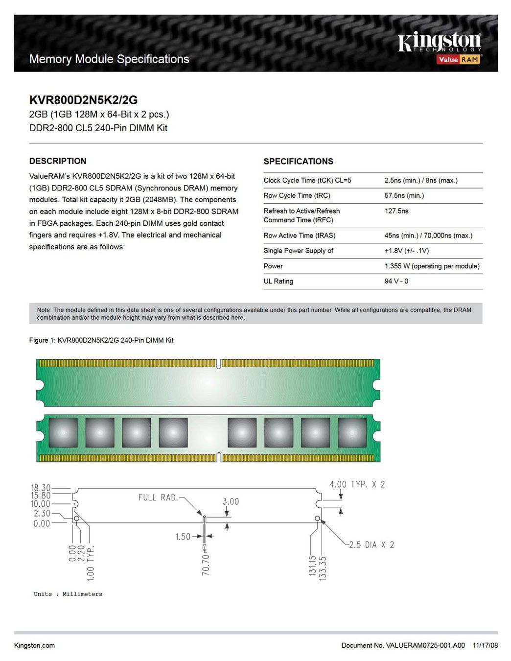 Kingston Memoria / RAM: 2x Kingston DDR2 RAM KVR800D2N5K2/2G – Usato da Wettingen venduto da Schabernack_sam 3