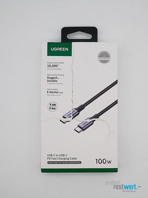 Ugreen Cavi: UGREEN USB-C  to USB-C 100 W – Nuovo e nell'imballaggio originale da Winterthur venduto da Restwert_Winterthur