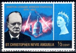 ST. CHRISOPHER CHURCHILL + KÖNIGIN ELISABETH **POSTFRISCH**